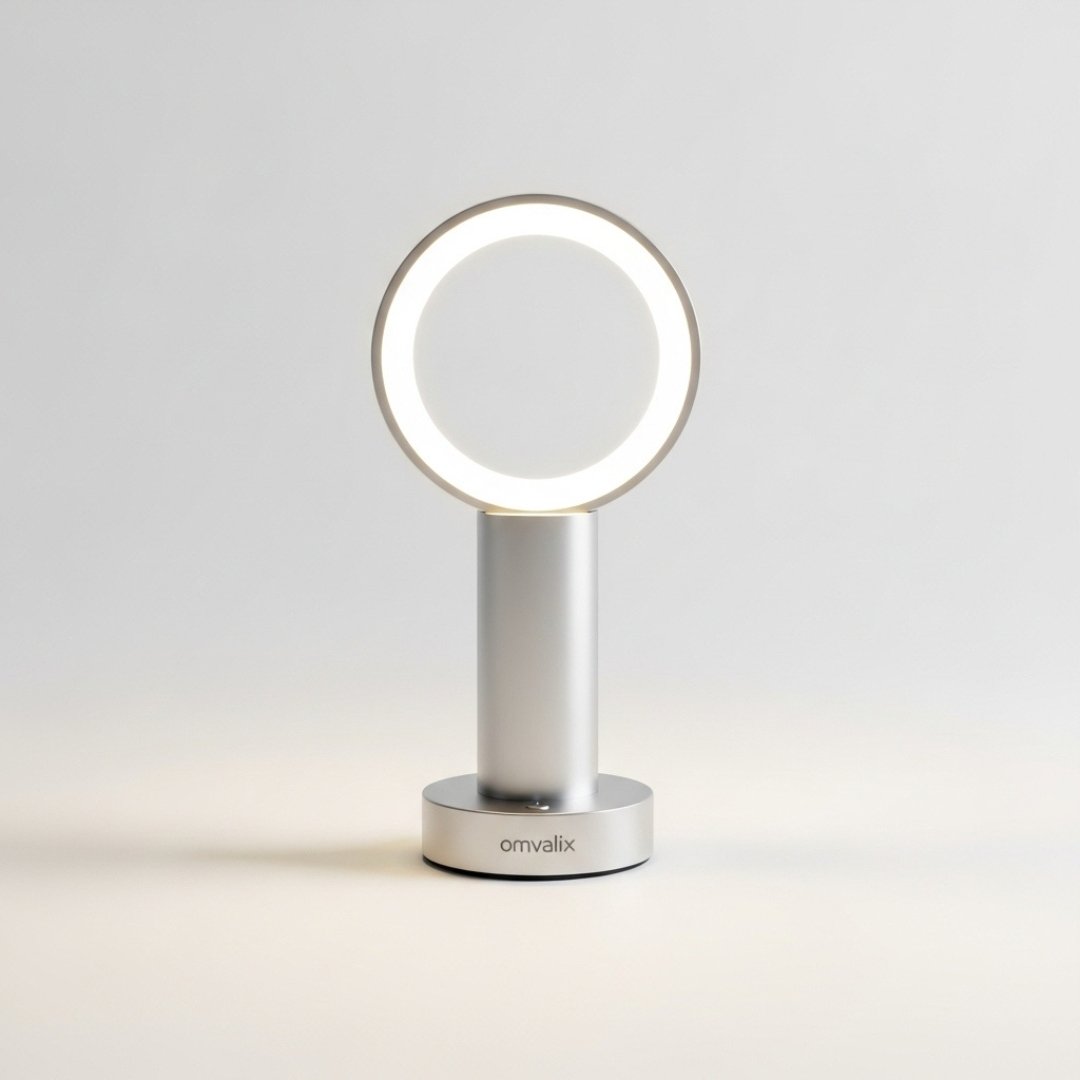Omvalix Aura Glow LED Table Lamp Dimmable Modern Bedside & Desk Lamp